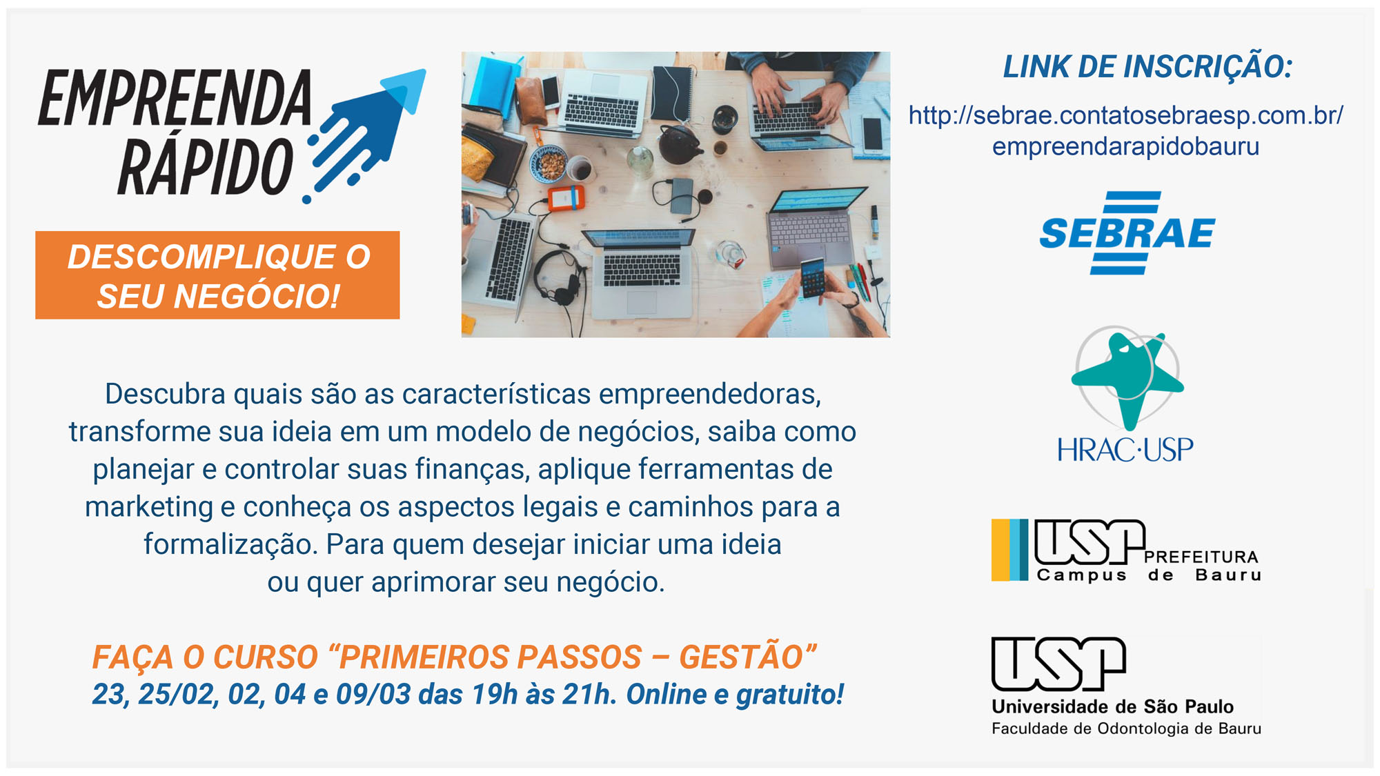 Em parceria com a Prefeitura, Sebrae abre inscrição gratuita para o curso  Descomplique, Notícias