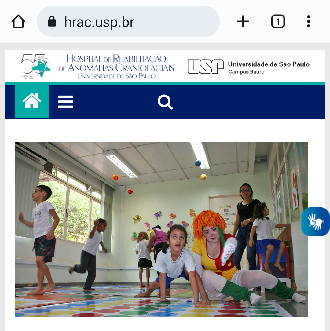 (Português do Brasil) Site do HRAC-USP agora conta com o recurso VLibras
